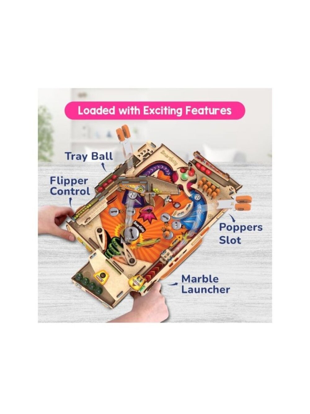 Smartivity DIY Pinball Machine STEM Kit Build & Play Arcade Game Award-Winning - Picture 8 of 11